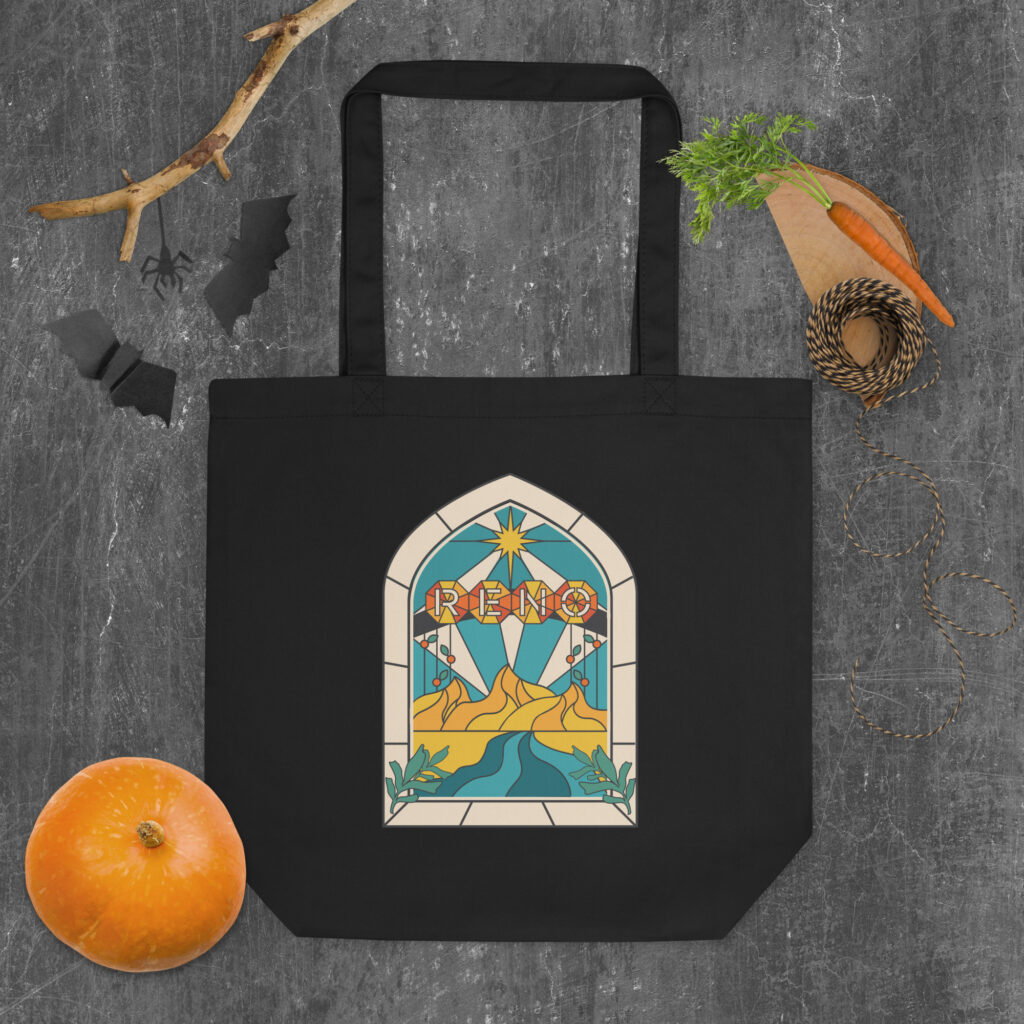 Reno Stained Glass Eco Tote Bag