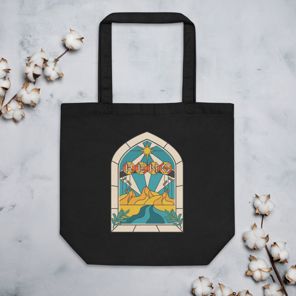 Reno Stained Glass Eco Tote Bag