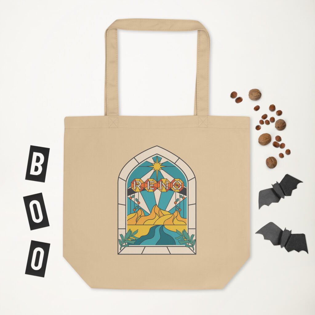 Reno Stained Glass Eco Tote Bag