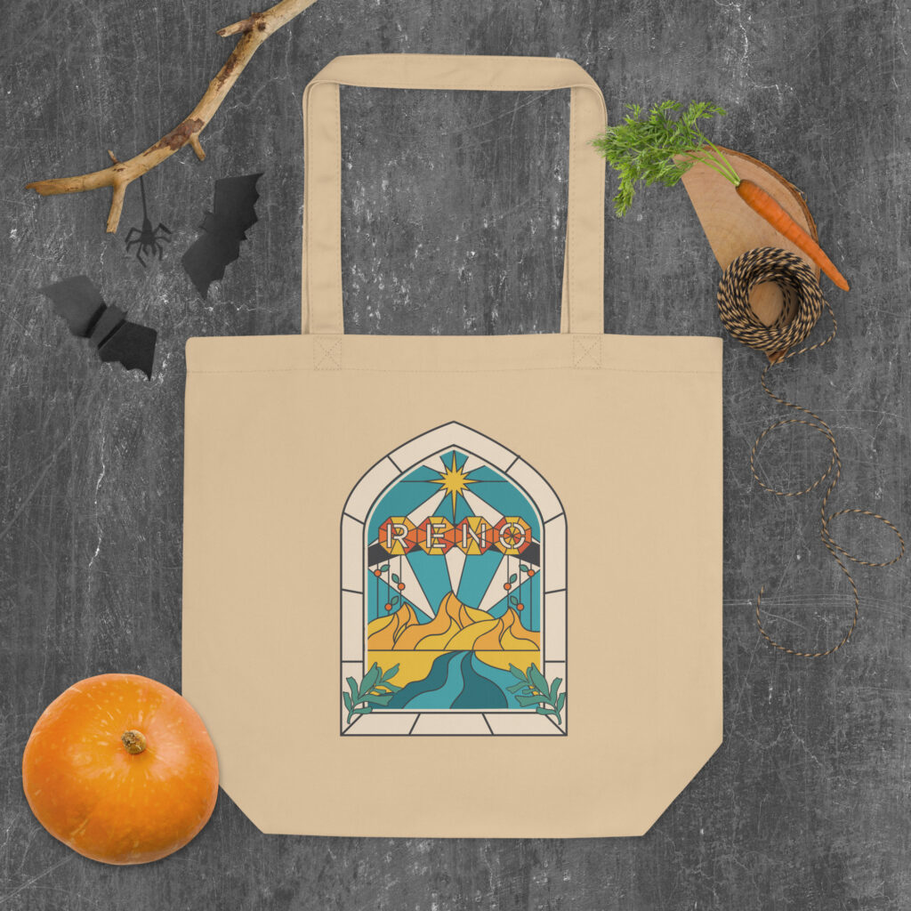 Reno Stained Glass Eco Tote Bag