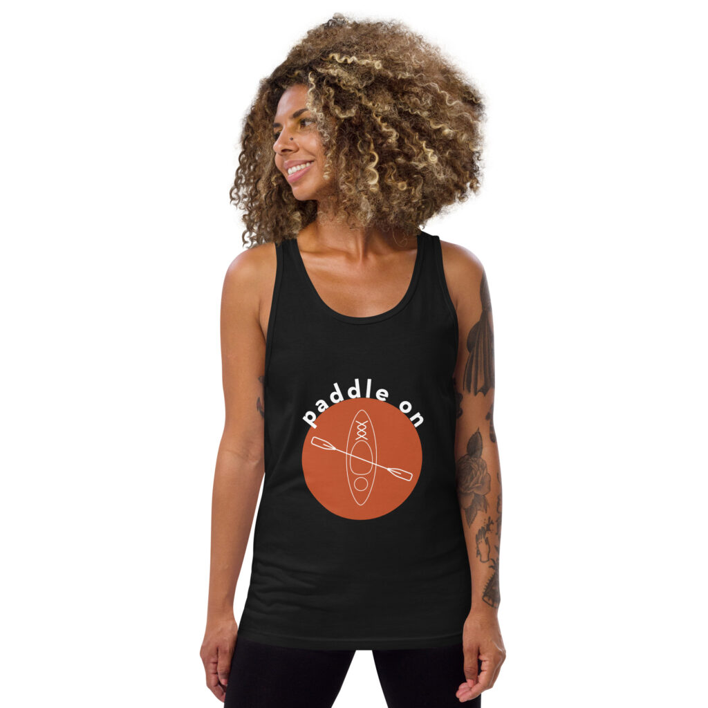 Orange Paddle On Unisex Tank Top