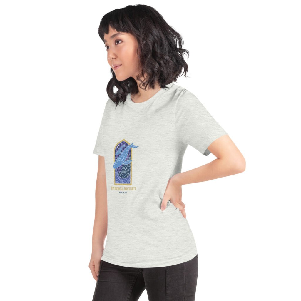 Reno Stained Glass Whale Unisex t-shirt