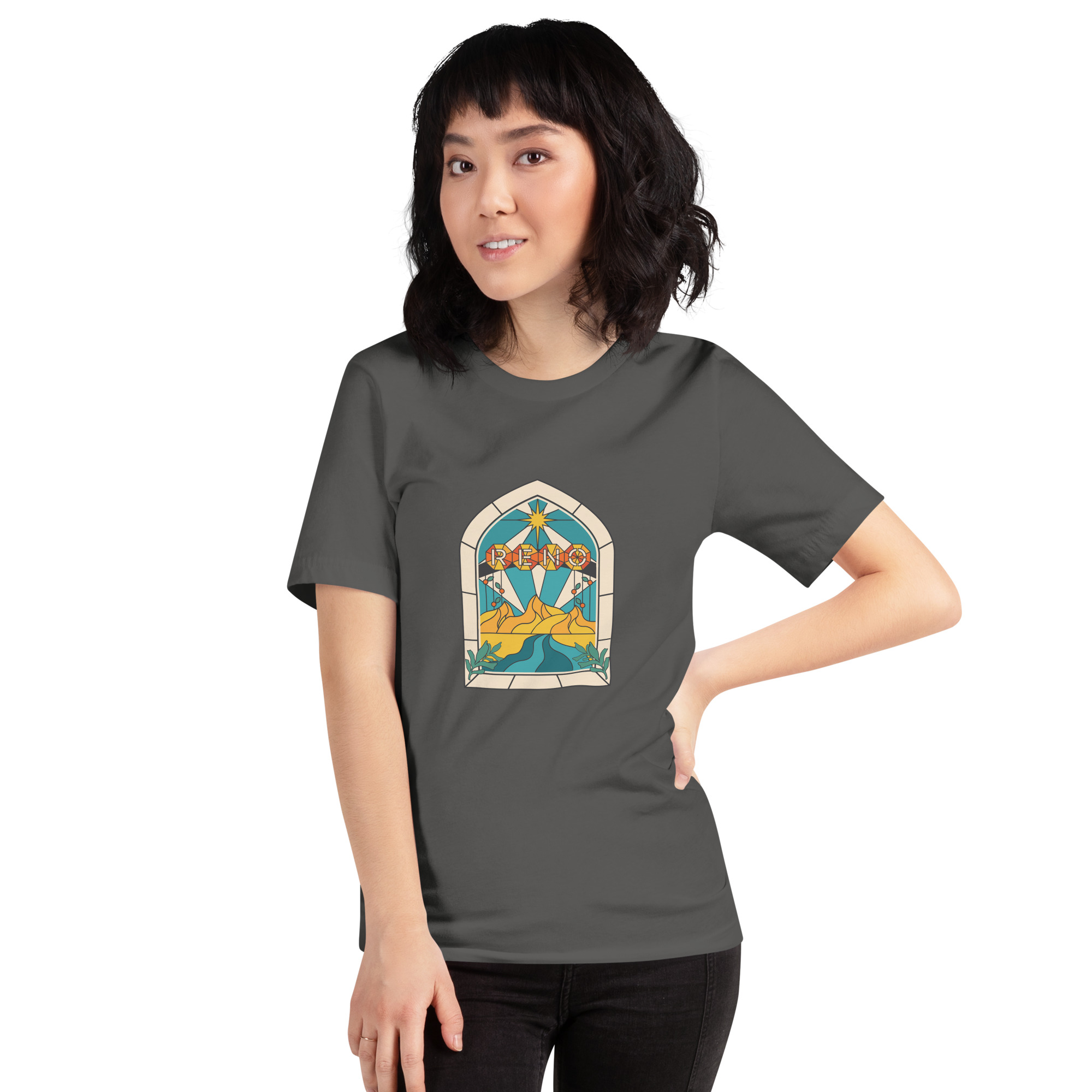 Reno Stained Glass Unisex t-shirt