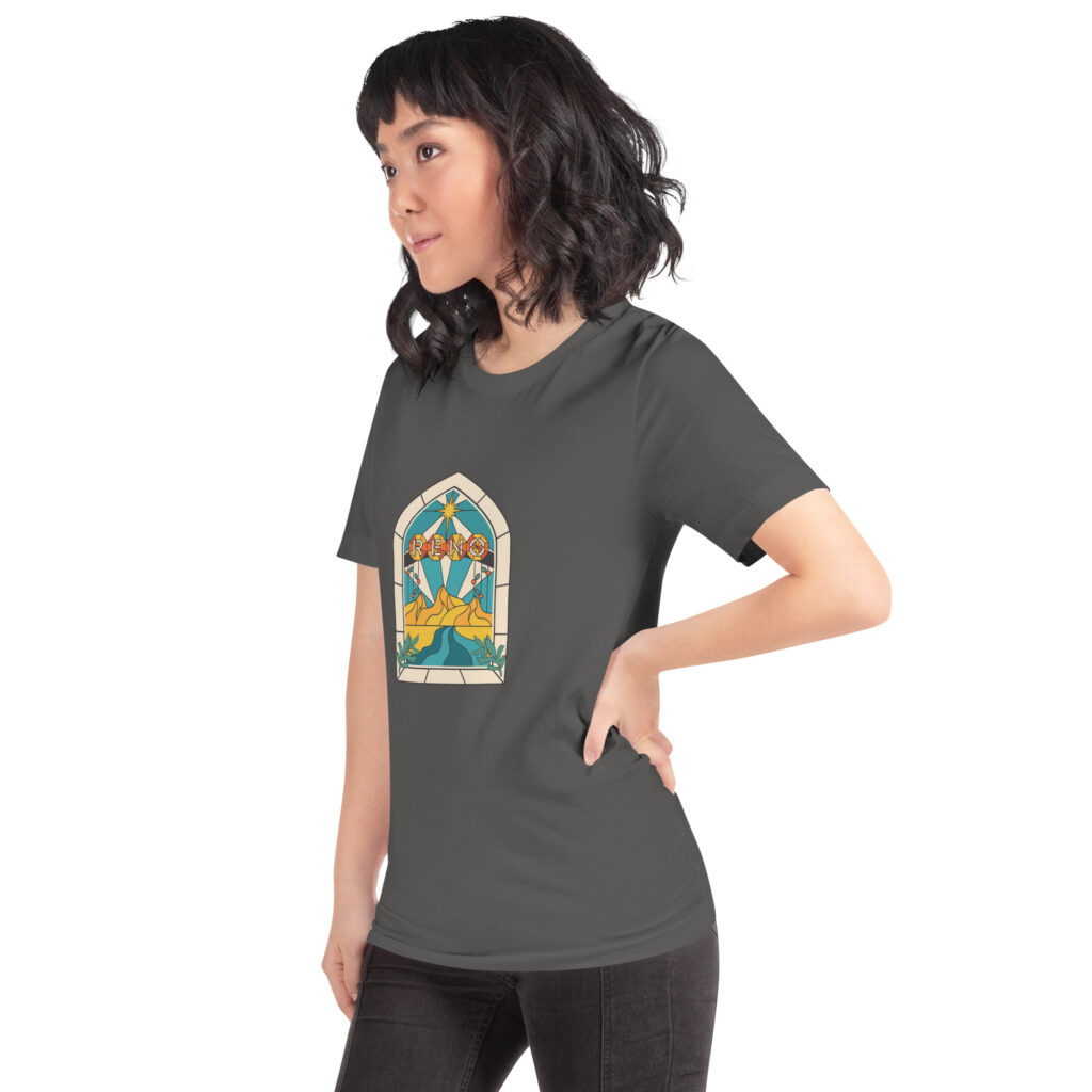 Reno Stained Glass Unisex t-shirt