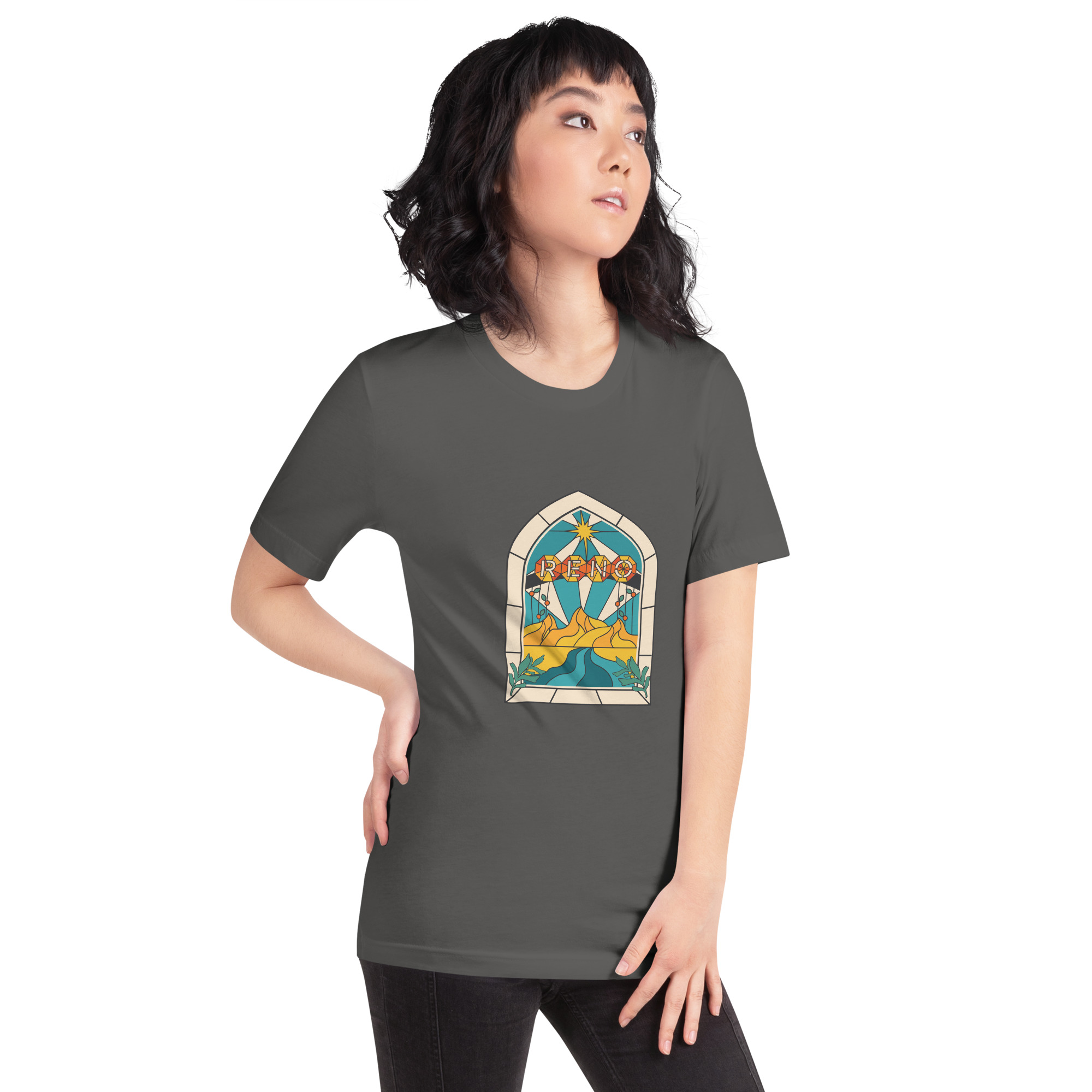 Reno Stained Glass Unisex t-shirt