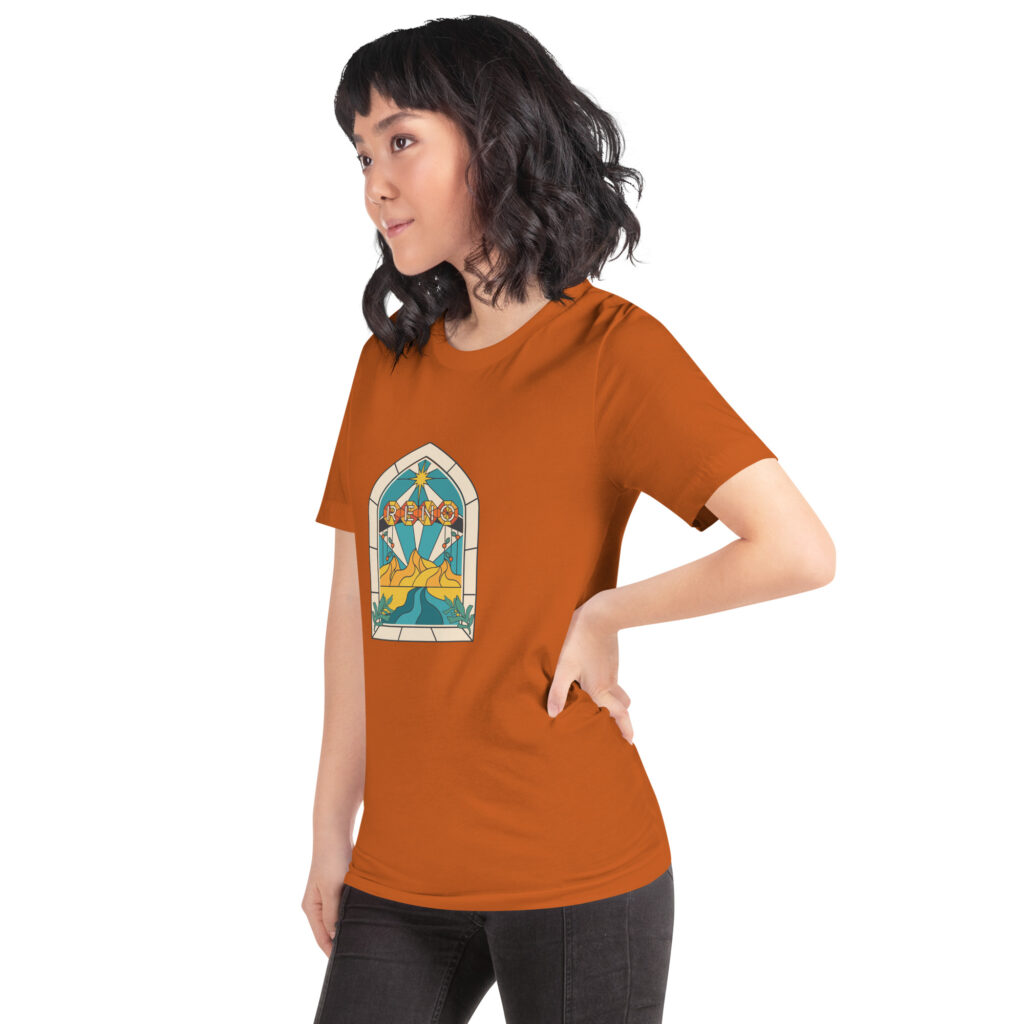 Reno Stained Glass Unisex t-shirt