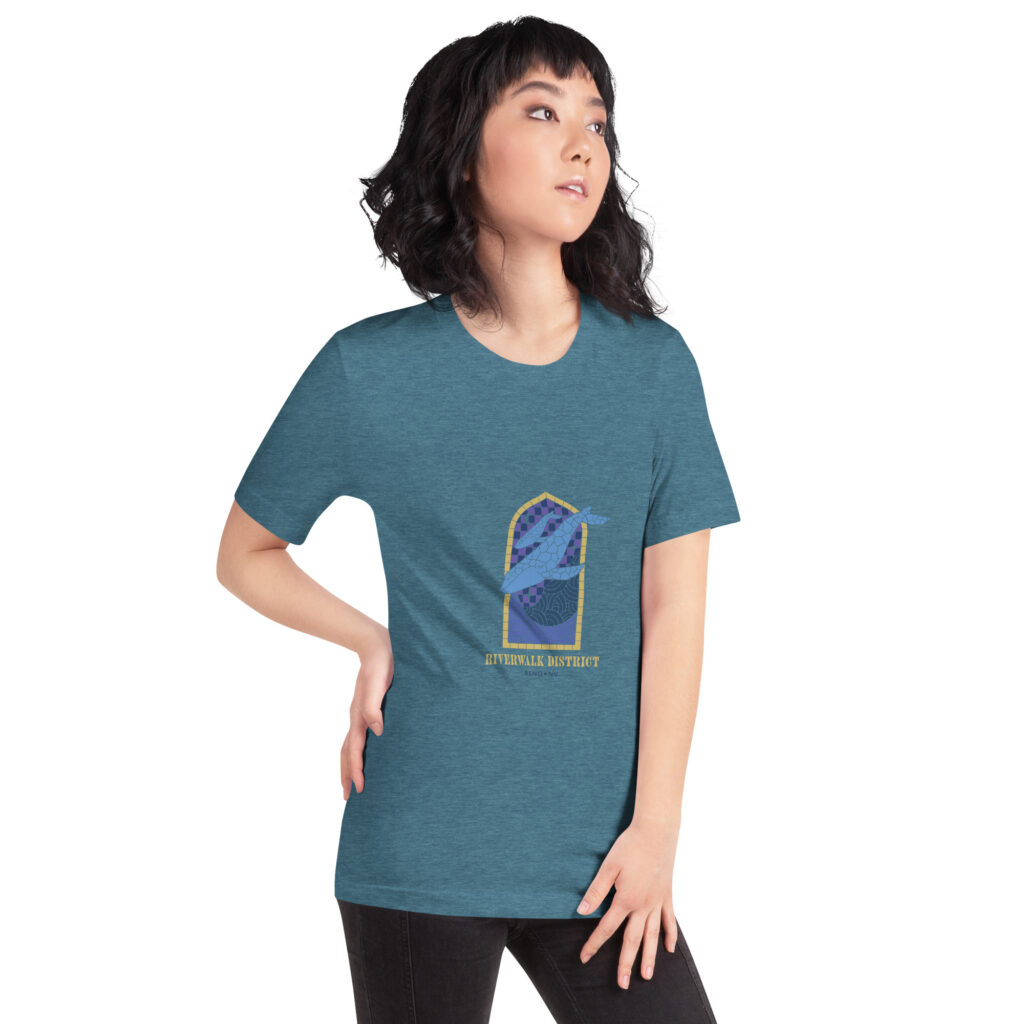 Reno Stained Glass Whale Unisex t-shirt