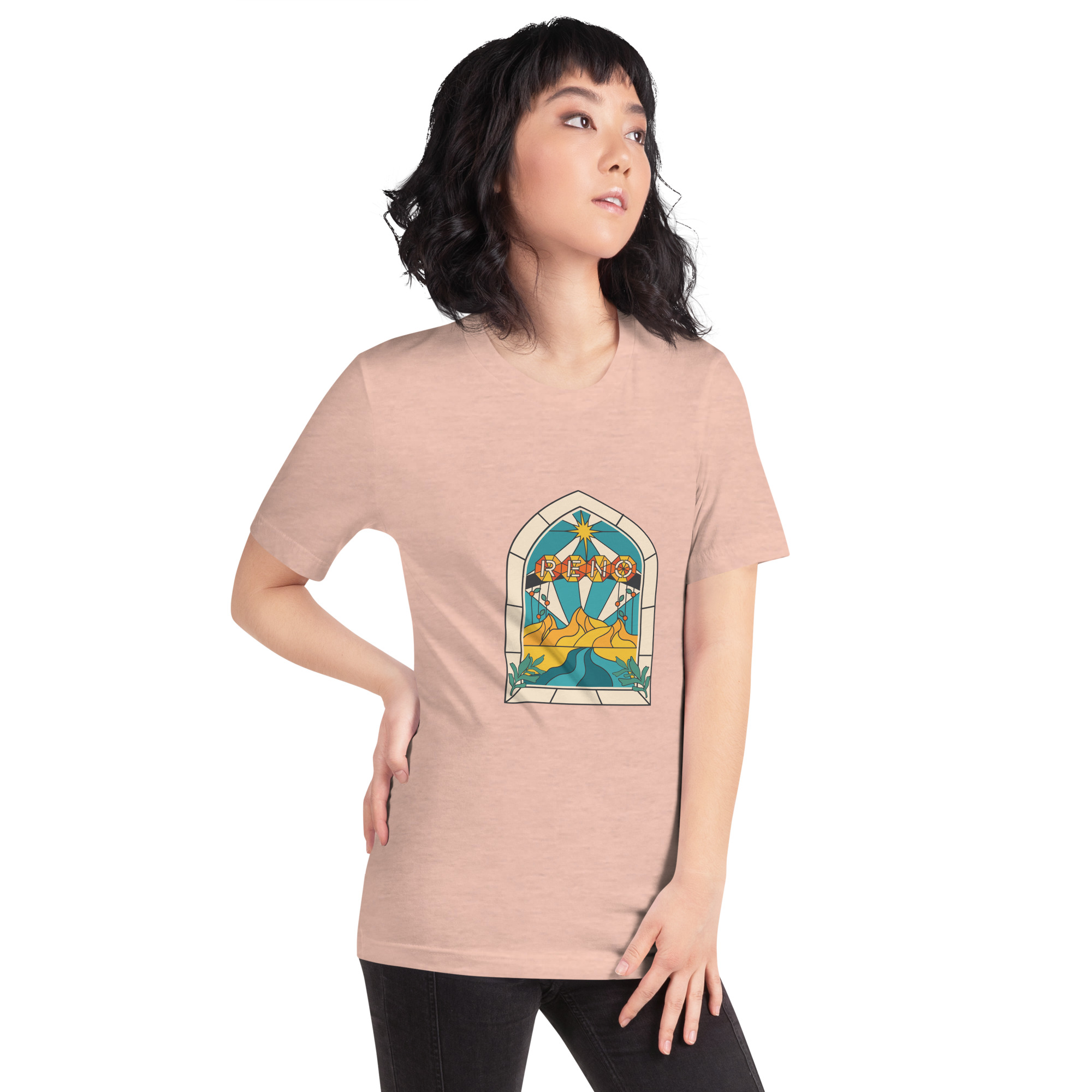 Reno Stained Glass Unisex t-shirt