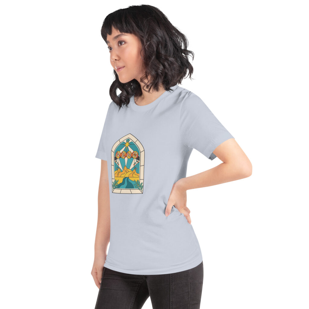 Reno Stained Glass Unisex t-shirt
