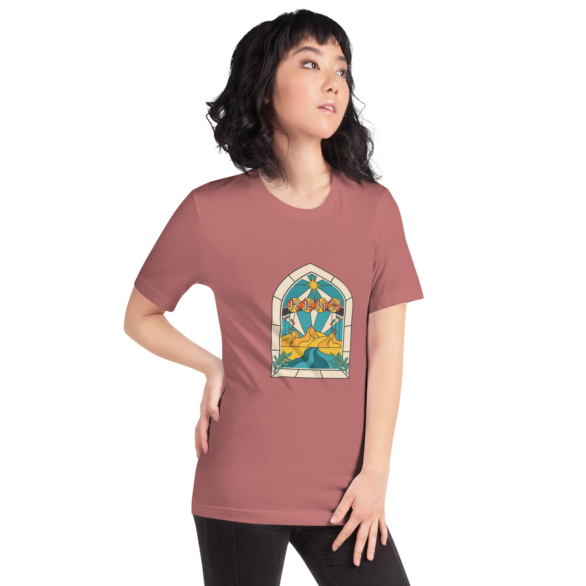 Reno Stained Glass Unisex t-shirt