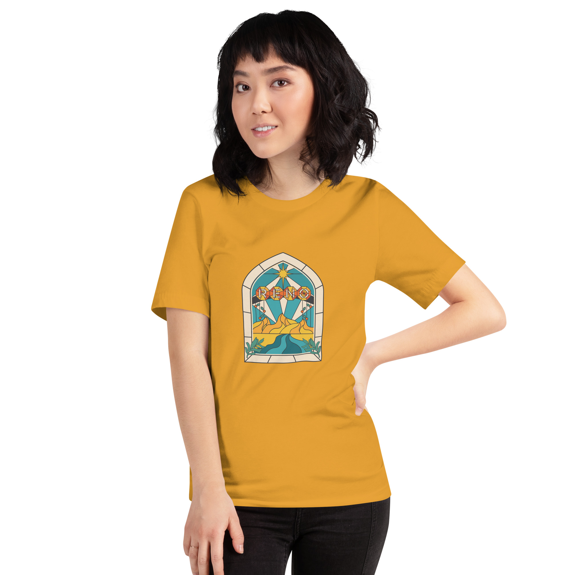 Reno Stained Glass Unisex t-shirt