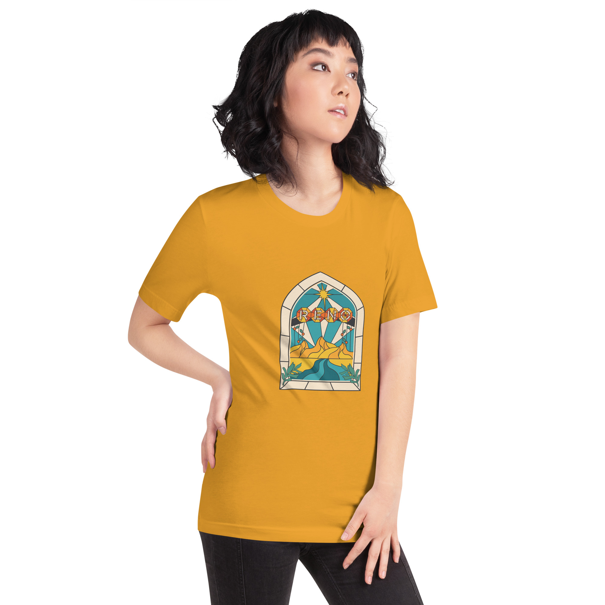 Reno Stained Glass Unisex t-shirt