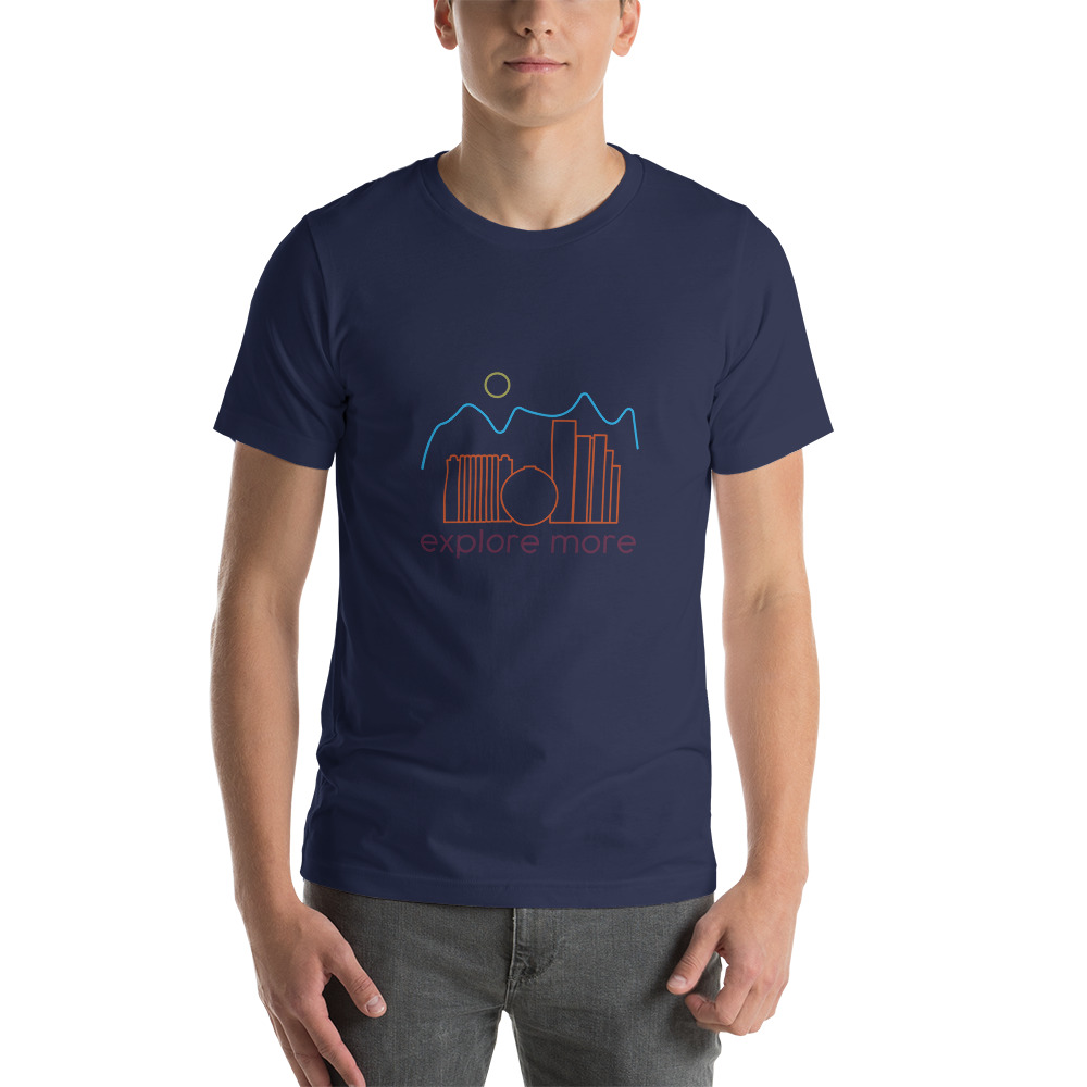 Explore More Reno Skyline  t-shirt