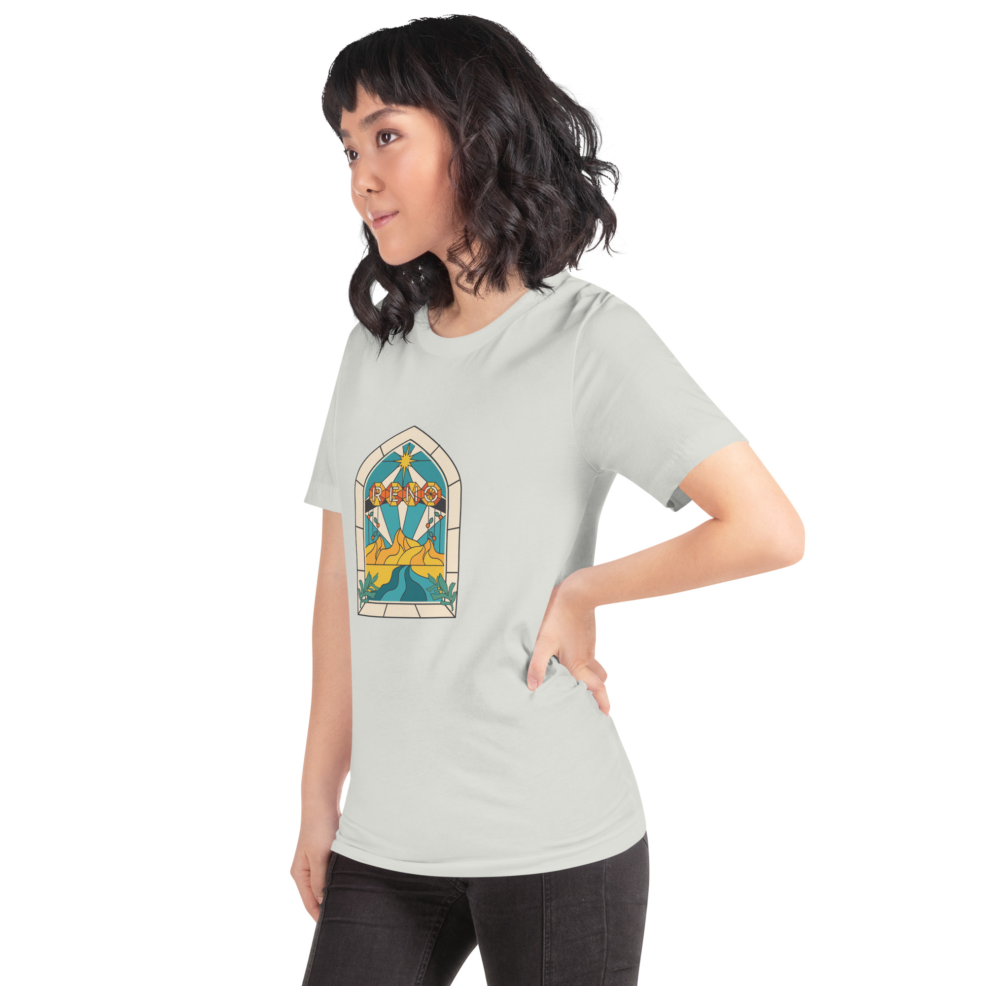 Reno Stained Glass Unisex t-shirt