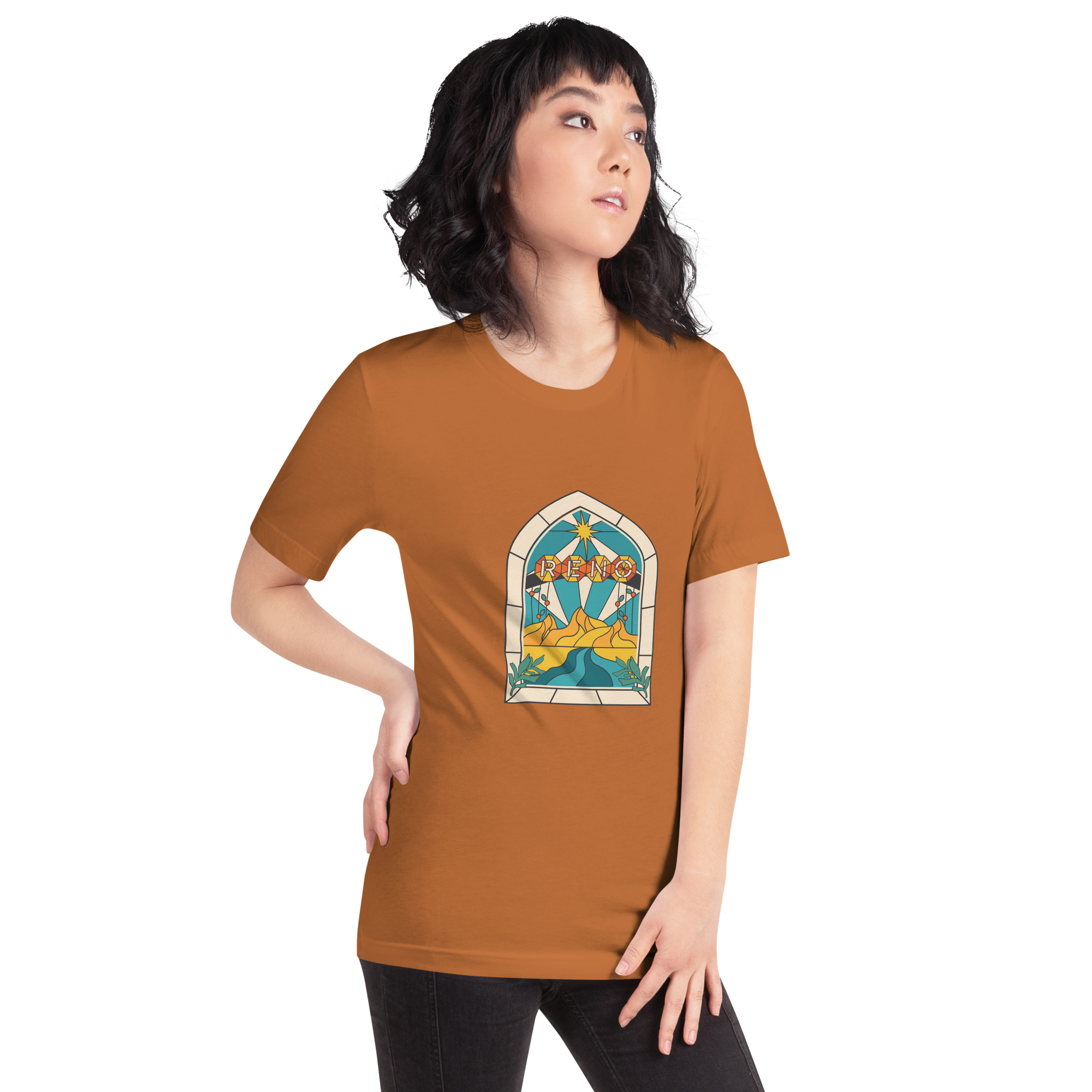 Reno Stained Glass Unisex t-shirt