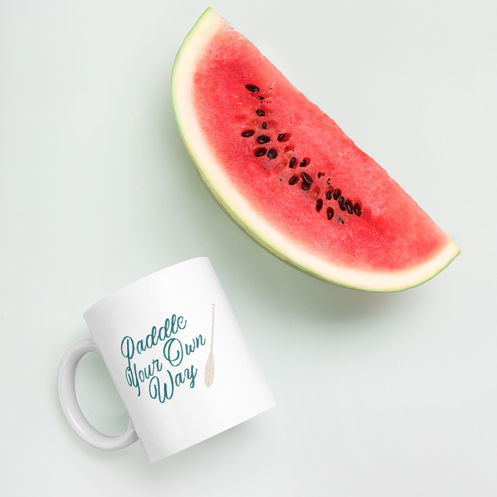 Script Paddle Your Own Way Coffee Mug