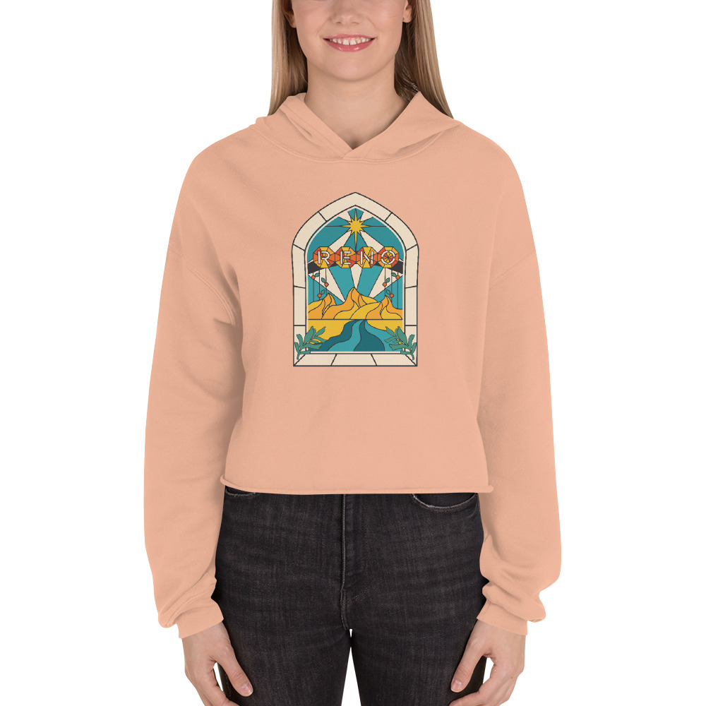 Reno Stained Glass Crop Hoodie