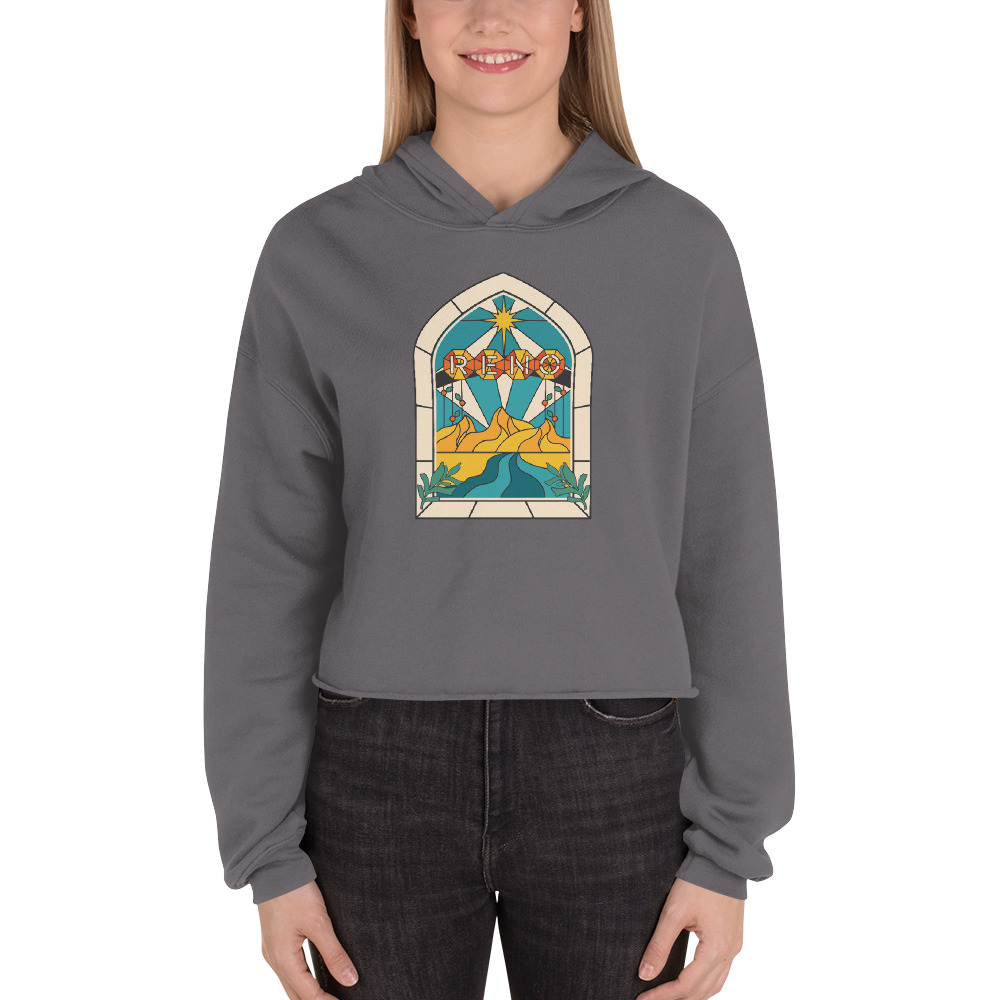 Reno Stained Glass Crop Hoodie